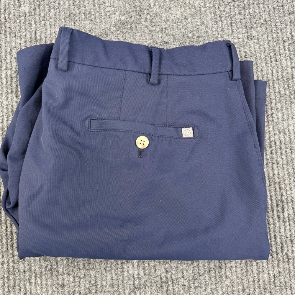 Peter Millar Salem Shorts Men 38 Golf Performance Sport Blue 9' Inseam READ